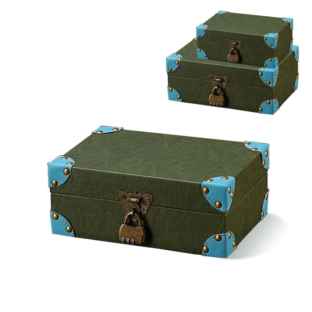 Amazon.com: LVPETALIZE Treasure Chest,Wooden Treasure Box with