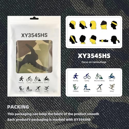 Image of Camo Balaclava Face Mask for Man and Women-Hunting，Skiing，Motorcycle Windproof，UV Protection&Military Training
