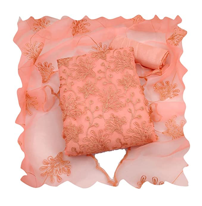 Param creation most trending Very Affordable And function Wear With Latest And Beautifull Unique Embroidered Unstitched salwar suits in Premium Organza fabric for womens_