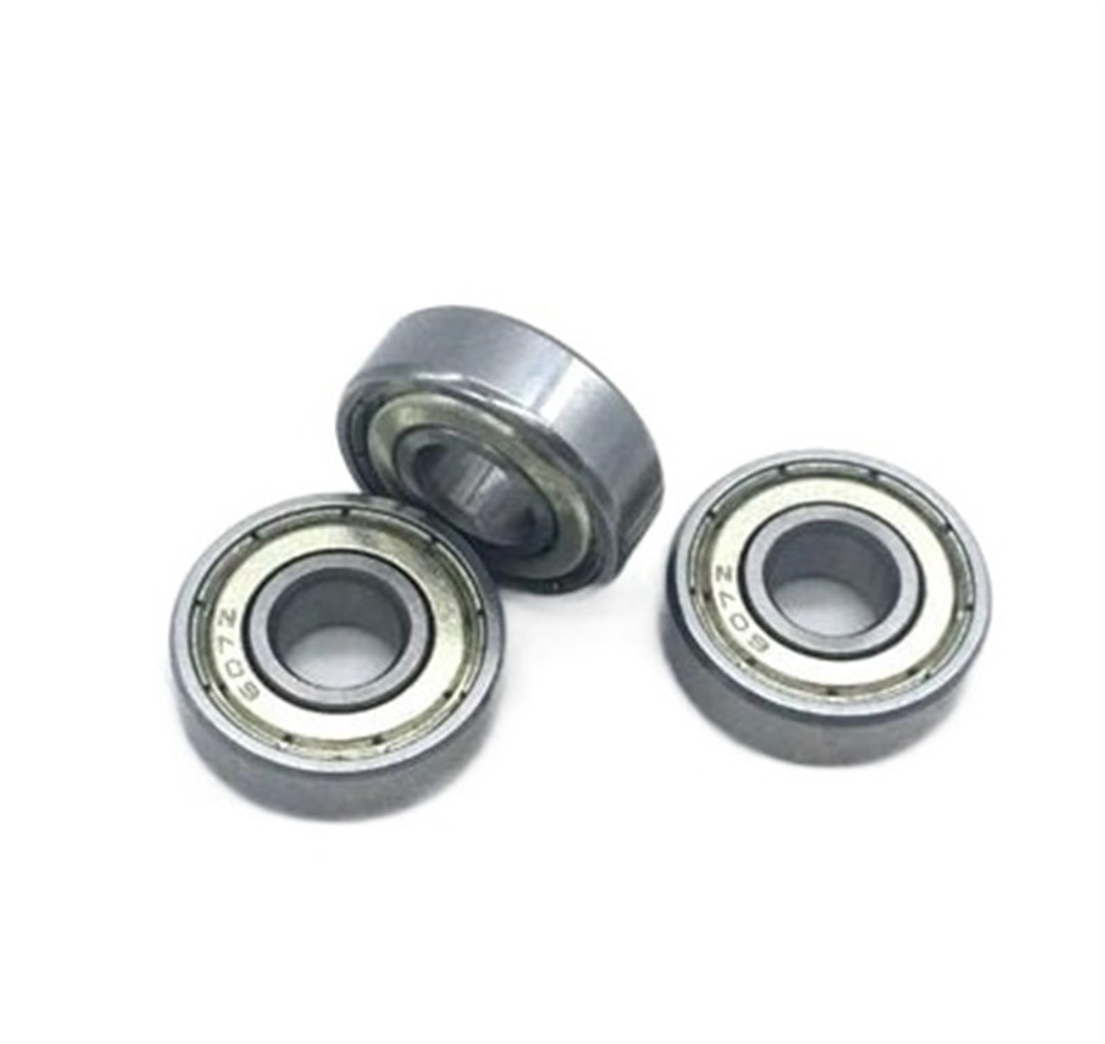 VSPPJYFG Bimetal Seal Shield Micro deep Groove Bearing 10PCS 607ZZ 7x19x6mm Miniature Ball Bearings