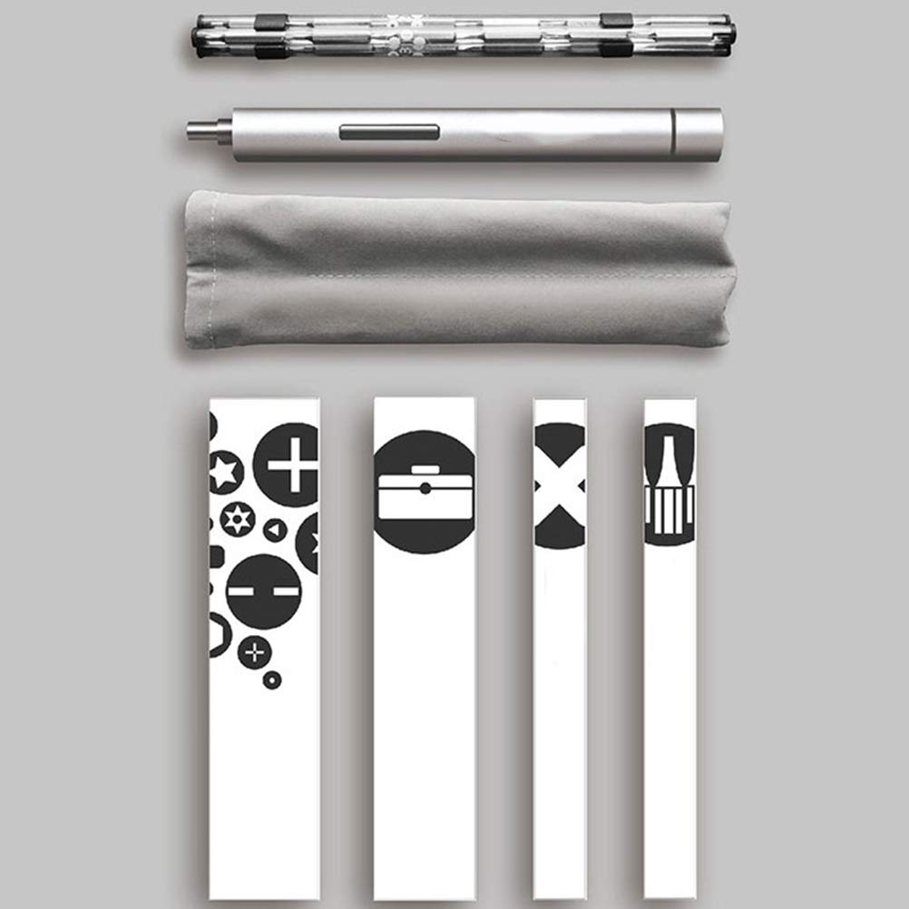 1pcs + Pruebe el Destornillador eléctrico 20 bits Cuerpo de Aluminio para el Kit de Herramientas de Bricolaje para la reparación del teléfono
