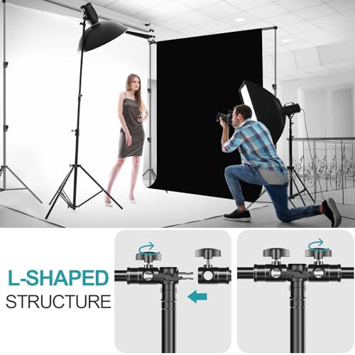 EMART Photo Video Studio 20 ft Wide 10 ft Tall Adjustable Heavy Duty