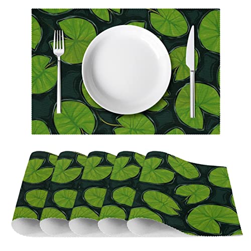 Set de table facile à nettoyer Lily Pad lot de 4 pour protéger la table - 3
