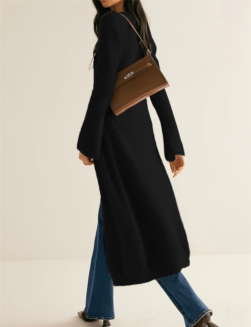 Women's 2026 Trendy V-Neck Button Down Midi Long Cardigans - Image 5