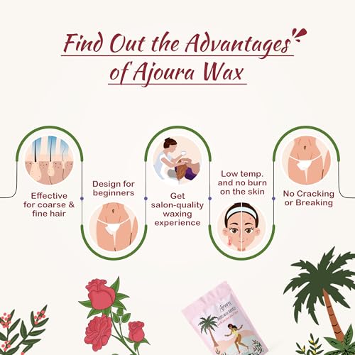 Image of Ajoura 1lb Unscented Hard Wax Beads for Hair Removal, Brazilian Bikini Wax Refill for Full Body Women Men, Ideal for Legs, Face, Brazilian, Bikini, and Underarms, at Home Waxing for Sensitive Skin