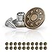 Produktbild Ganzoo Hosen-Knöpfe im 20er Set, Ersatz-Knopf, Jeansknopf, Hosen-Knopf mit Nieten-Verschluss, Knopf aus Metall, Farbe: altgold