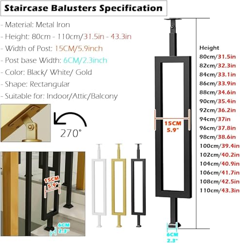 Poteau de pont balustres pour escalier intérieur extérieur et planchers en bois