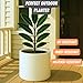 Fox & Fern 14.6 Inch Extra Large Planter — Premium Lightweight Fiberstone Matte White Plant Pot with Drainage Plug; Big Planter for Indoor & Outdoor Use; Weather Resistant & UV Resistant