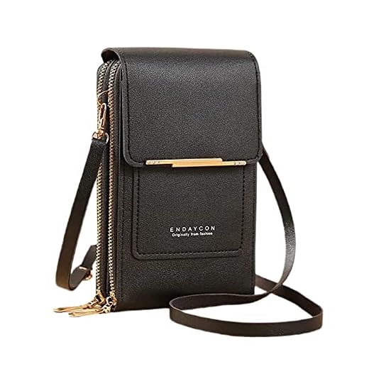 Borsa a tracolla in pelle per uomo donna commercio estero multifunzionale a spalla singola touchscreen portafoglio telefono in pelle PU borsa a tracolla in pelle borsa a tracolla in pelle per uomo,