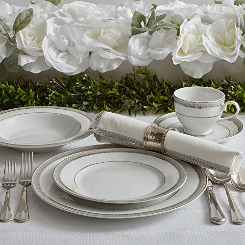 Image of Mikasa Platinum Crown 40-Piece Dinnerware Set, Service for 8