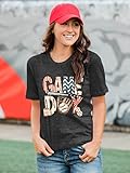 Baseball Shirt Women Baseball Mom Shirts Baseball Gifts Tee Game Day Outfits Funny Baseball Graphic Tops Grey