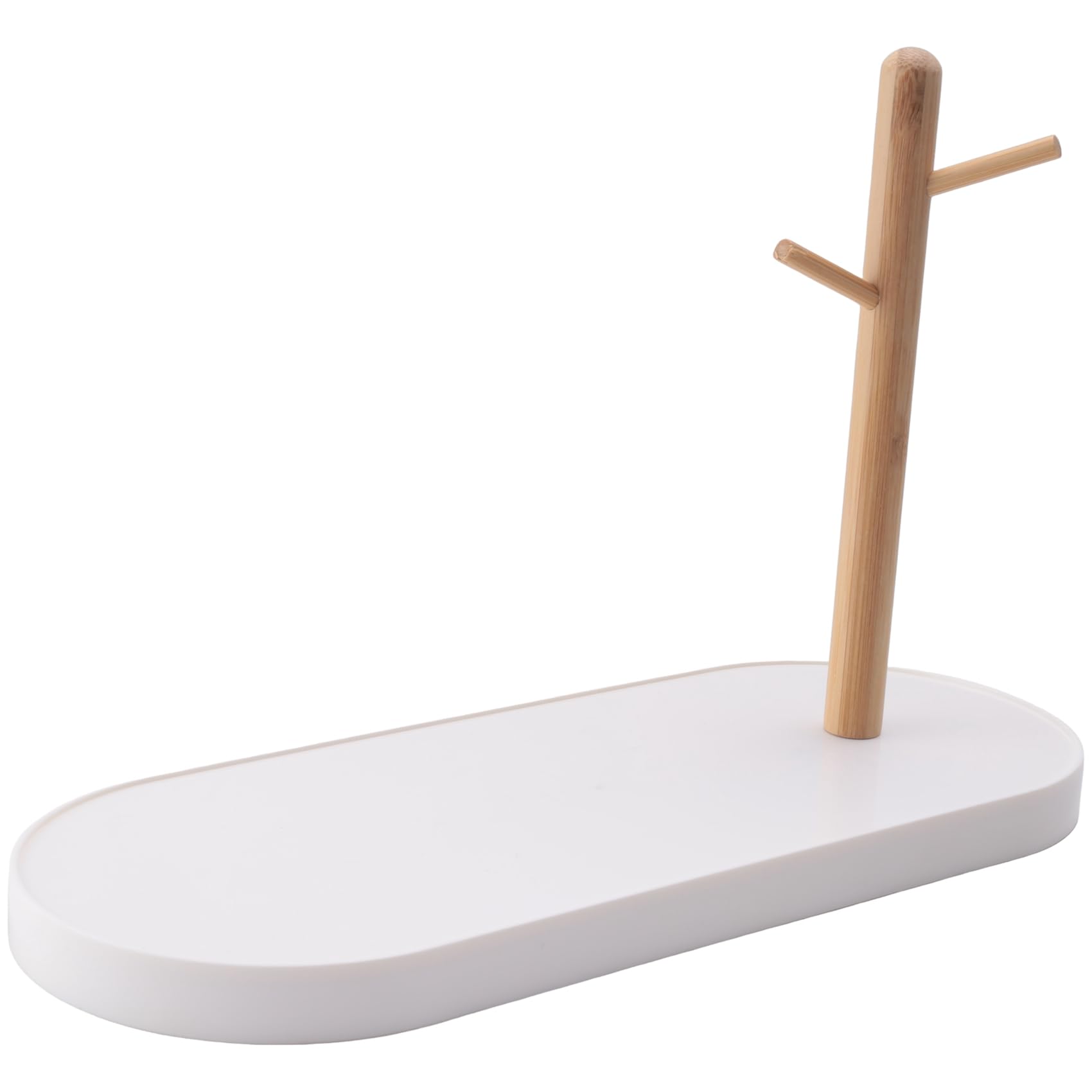 CTRLZS Ring Rack,Key Tray & Key Bowl,Jewelry Tray with Wood Hanging,Perfect for Key Bowl,Valet Tray,Ring Holder,Jewelry Rack A 30 X 12 X 18.5cm