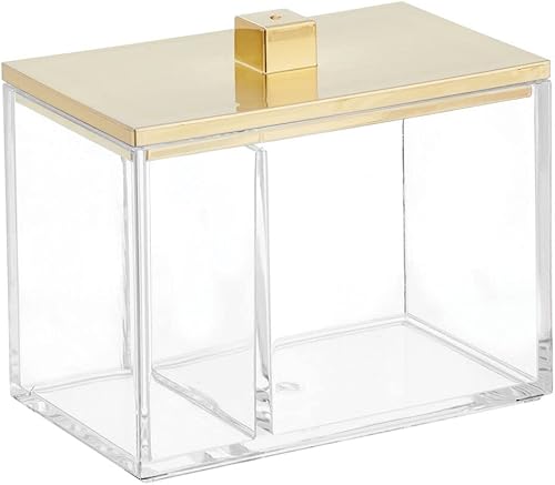 Miniatura 8 de mDesign - Tarro de almacenamiento cuadrado para baño