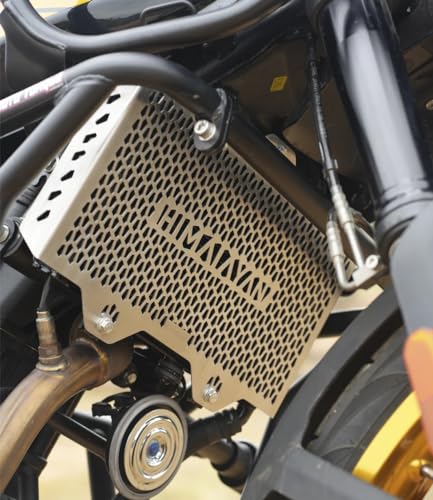 Image of SGTB Himalayan Motorcycle Radiator Protector Grill RE Himalayan 450 Steel Frame Guard
