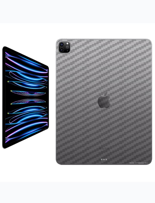 Compatible for Apple iPad Pro 12.9 (2022) 12.9 inch 6th Gen Back Skin Sticker/Vinyl wrap/Protective Film Tablet Skin Carbon Fiber 3D (Transparent) by Candeal Mizhan