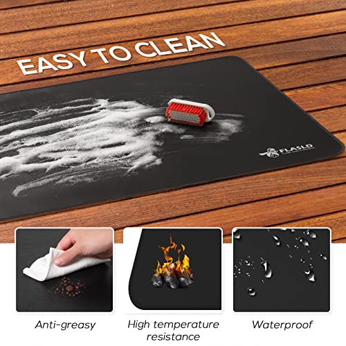 FLASLD 36 x 48 inches Under The Grill Protective Deck and Patio Mat, Fireproof Fireplace Mats to Protect Floor and Deck - Image 3