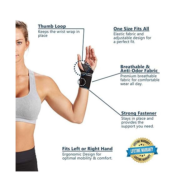 ComfiLife-Wrist-Brace--Adjustable-Compression-Wrist-Support-Wrap--Carpal-Tunnel-Wrist-Brace--Wrist-Wraps-for-Minor-Sprains-Workout-Weightlifting-Sleeping-Tendonitis-Arthritis--Fits-Both-Hands ComfiLife Wrist Brace – Adjustable Compression Wrist Support Wrap – Carpal Tunnel Wrist Brace – Wrist Wraps for Minor Sprains, Workout, Weightlifting, Sleeping, Tendonitis, Arthritis – Fits Both Hands