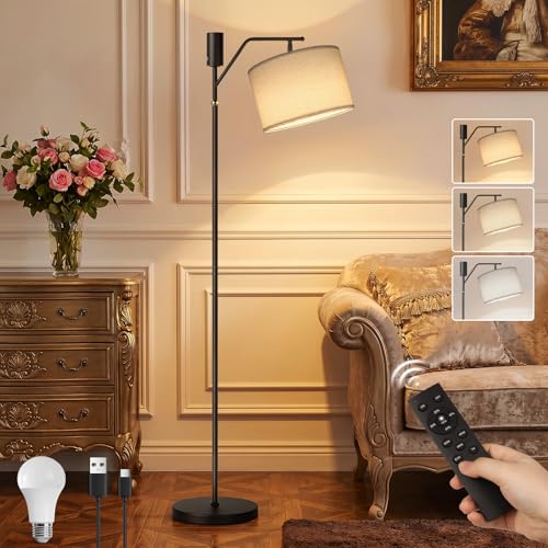Ketom Akku Stehlampe mit Fernbedienung LED Stehlampe Wohnzimmer Dimmbar