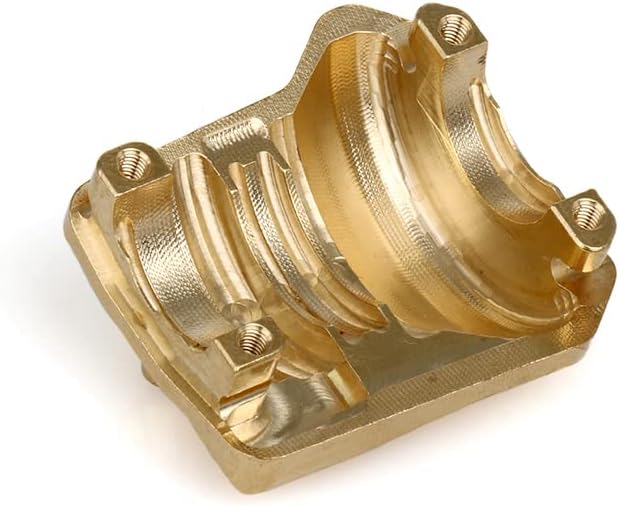 KYX Racing CNC Machined Brass Front Axle Rear Axle Differential Cover Diff Cover Upgrades Parts Accessoriesfor 1/10 RC Crawler Car TRX4 2021 Bronco