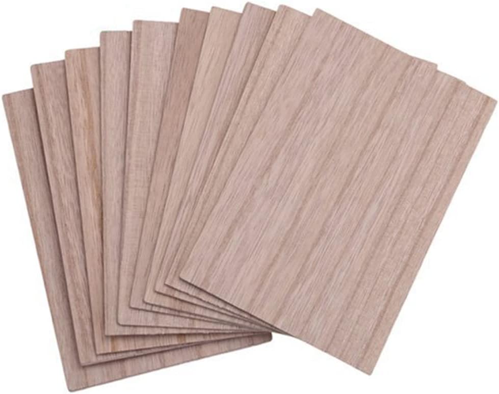 MANCHAP Sperrholzplatten – 60 Stück, 10x10x0,2 Cm, Lindenholz Zum Basteln & Bemalen