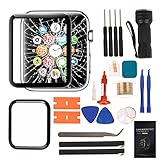 Compatible with Apple Watch 3 Screen Replacement - Front LED Glass Lens Replacement Repair Kit & Compatible with Apple Watch Glass Replacement 42mm(No LCD Screen and Touch Digitizer)(Series 3 42mm)