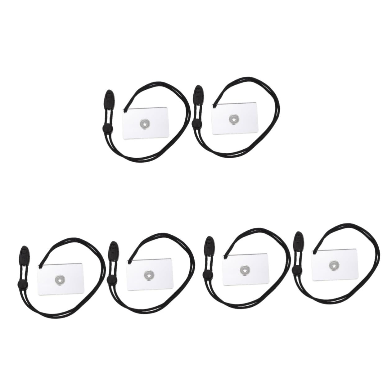 Toddmomy 6pièces Miroir De Signalisation De Survie Réfléchissant Pour Camping Et Situations Urgence Miroir Pratique Et Pour Randonnée Plein Air