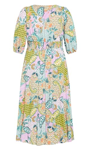 Image of City Chic Women's Plus Size Maxi Dress - Daydream Print