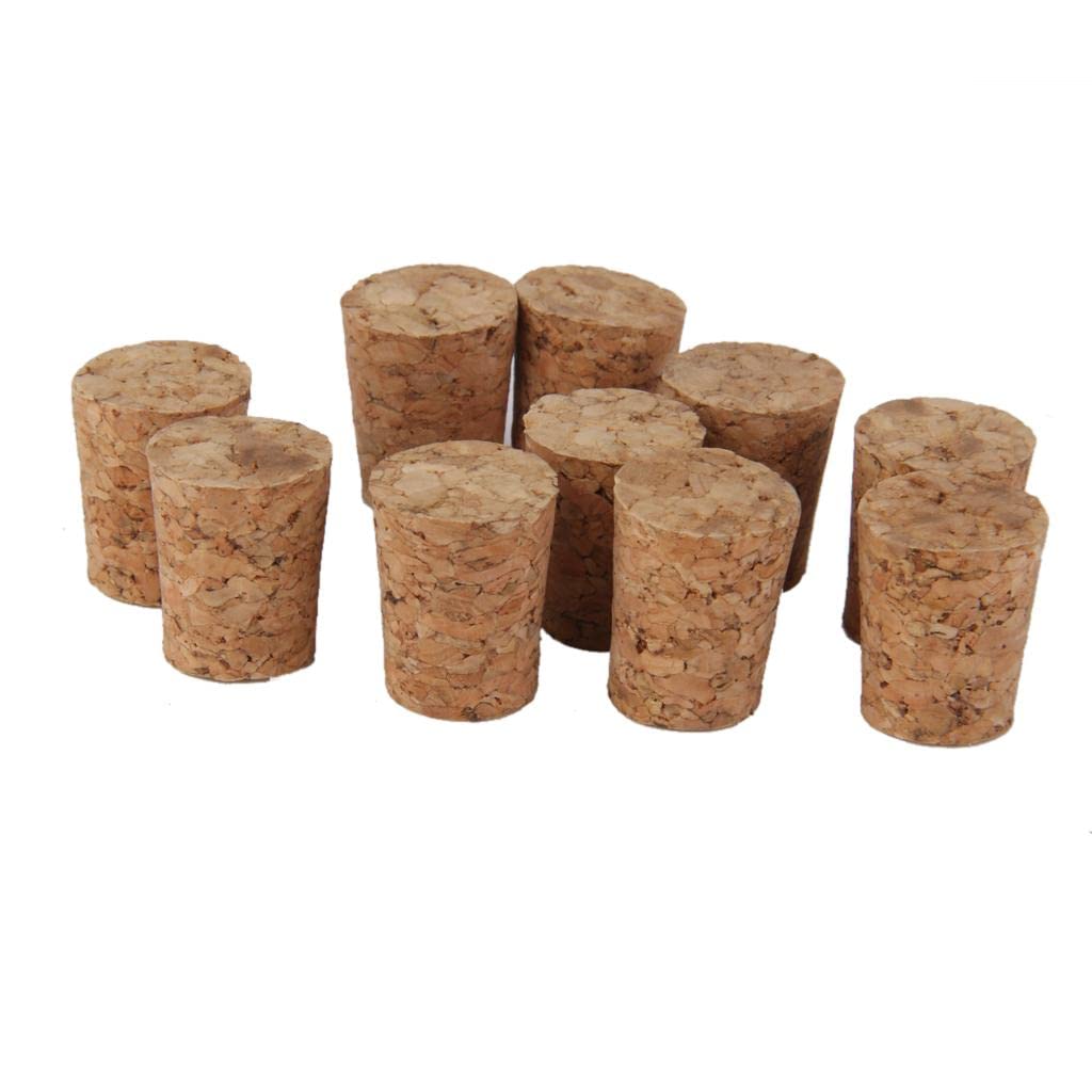 Tapones de corcho cónicos 18 mm x 14 mm x 22 mm para manualidades
