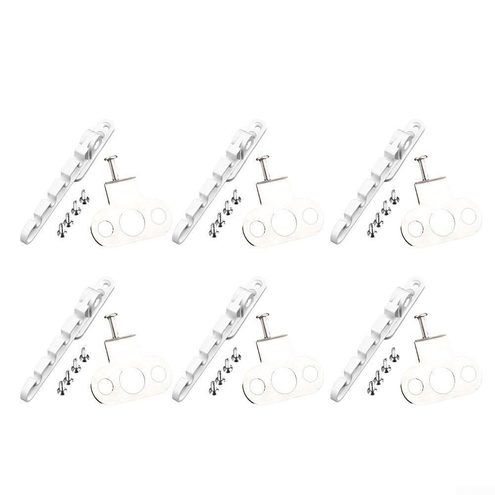 Lot de 6 loquets limiteurs de châssis pour la sécurité de la maison, la sécurité des enfants, installation facile, empêche de sortir du crochet de ceinture