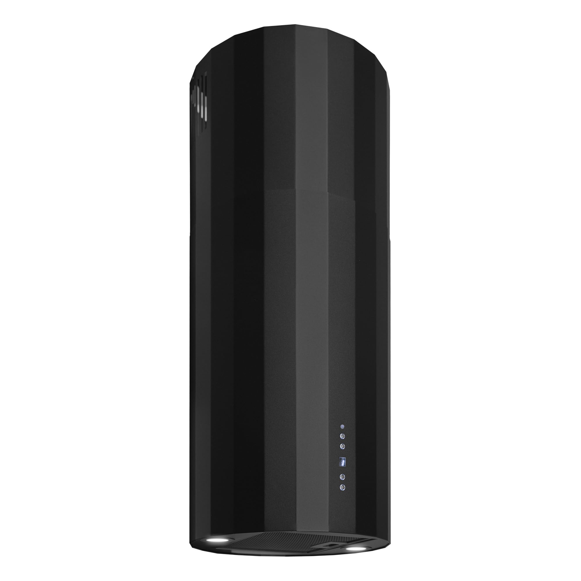 Gurari Inselhaube 40 cm GCH P 891 BL Diamond Dunstabzugshaube Schwarz Matt 850 m³/h BLDC Motor A++ Energieeffizienz