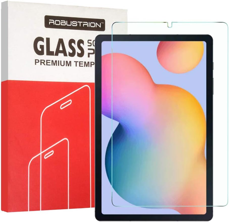 [Anti-Scratch & [Smudge Proof] [S Pen Compatible] Premium Tempered Glass Screen Protector for Samsung Tab S6 Lite 10.4 inch SM-P610/615 [Bubble Free]