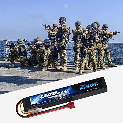 Zeee 7.4V 25C 1300mAh Airsoft Lipo Battery 2S Stick Battery with T Connector for Airsoft Guns Rifle - Image 6