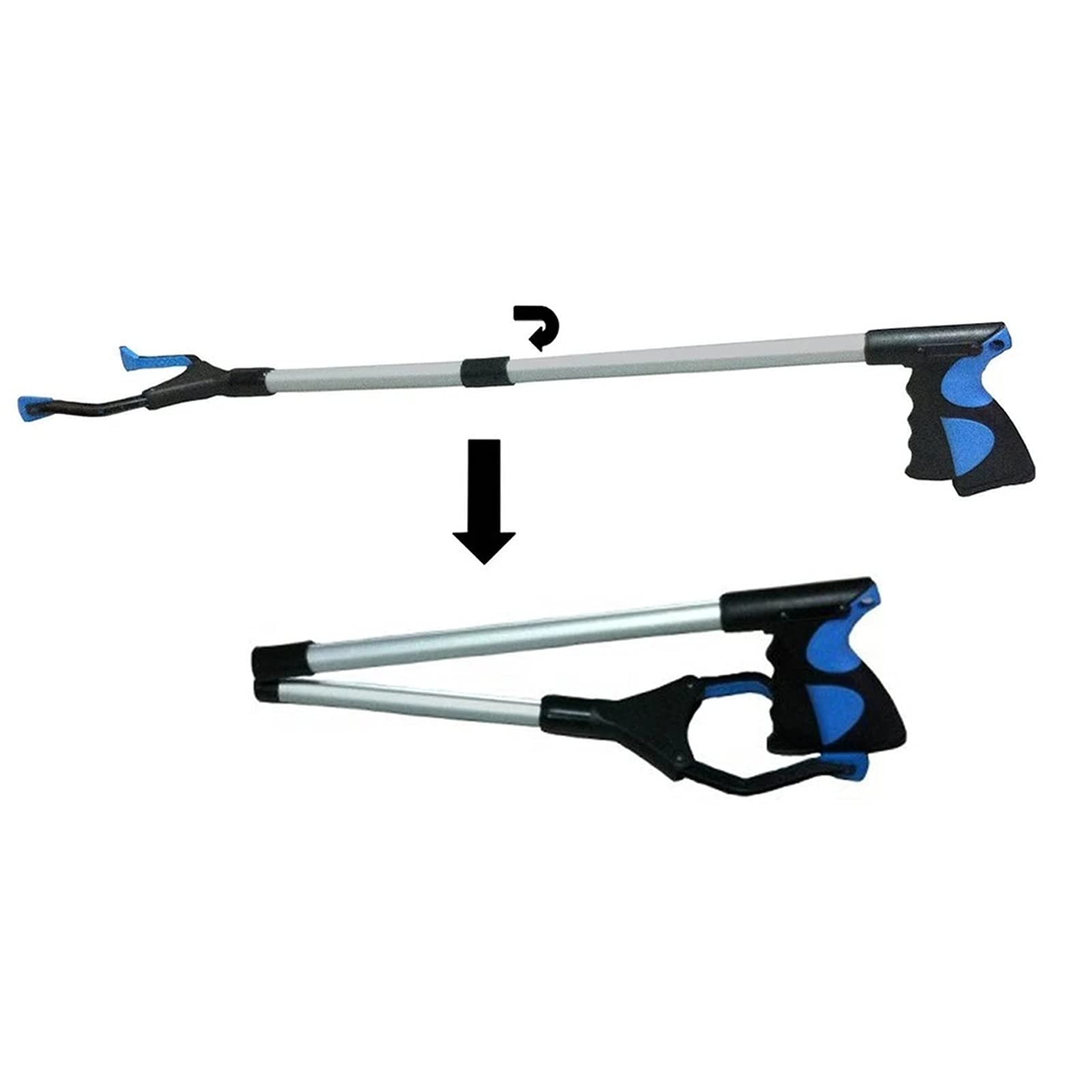 Recogedor de basura plegable, pinza giratoria, recogedor de basura, herramienta de alcance, brazo extensible, herramientas de jardín,Recogedor de basura