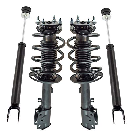 Image of TRQ Front and Rear Complete Strut Assembly & Shock Absorber Kit Complete Strut & Coil Spring Assembly Compatible with 2011-2012 Ford Explorer