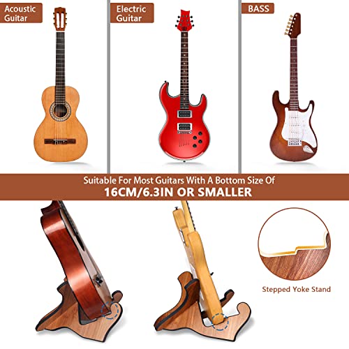 M Musi Wooden Guitar Stand, Universal Guitar Holder For Acoustic Guitar, X-Frame Musical Portable String Floor Display Instrument Wood Guitar Stand With Foam Edges For Acoustic Classic Guitar #TOP3