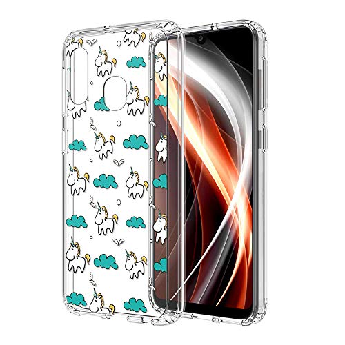 ZhuoFan Funda Samsung Galaxy A20e, Cárcasa Silicona Transparente con Dibujos Diseño Suave TPU...