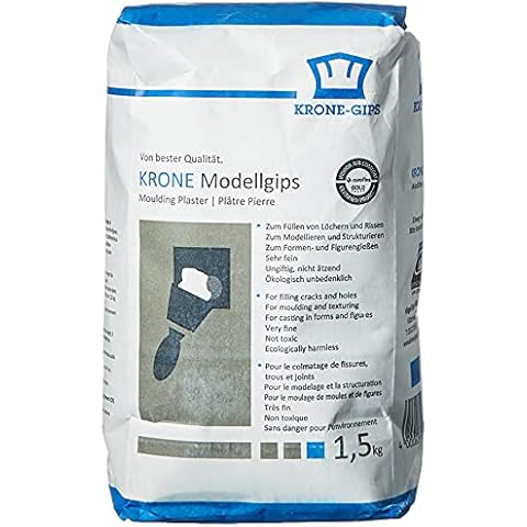 Yeso para modelar blanco, 1.5 kg - Model Gips Kars Cover