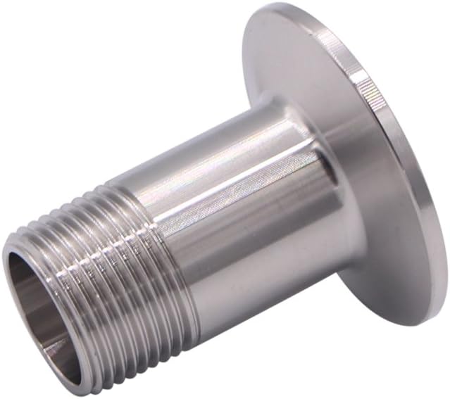 DERNORD Sanitary Male Threaded Pipe Fitting to TRI CLAMP (OD 50.5mm Ferrule) (Pipe Size: 3/4" NPT)