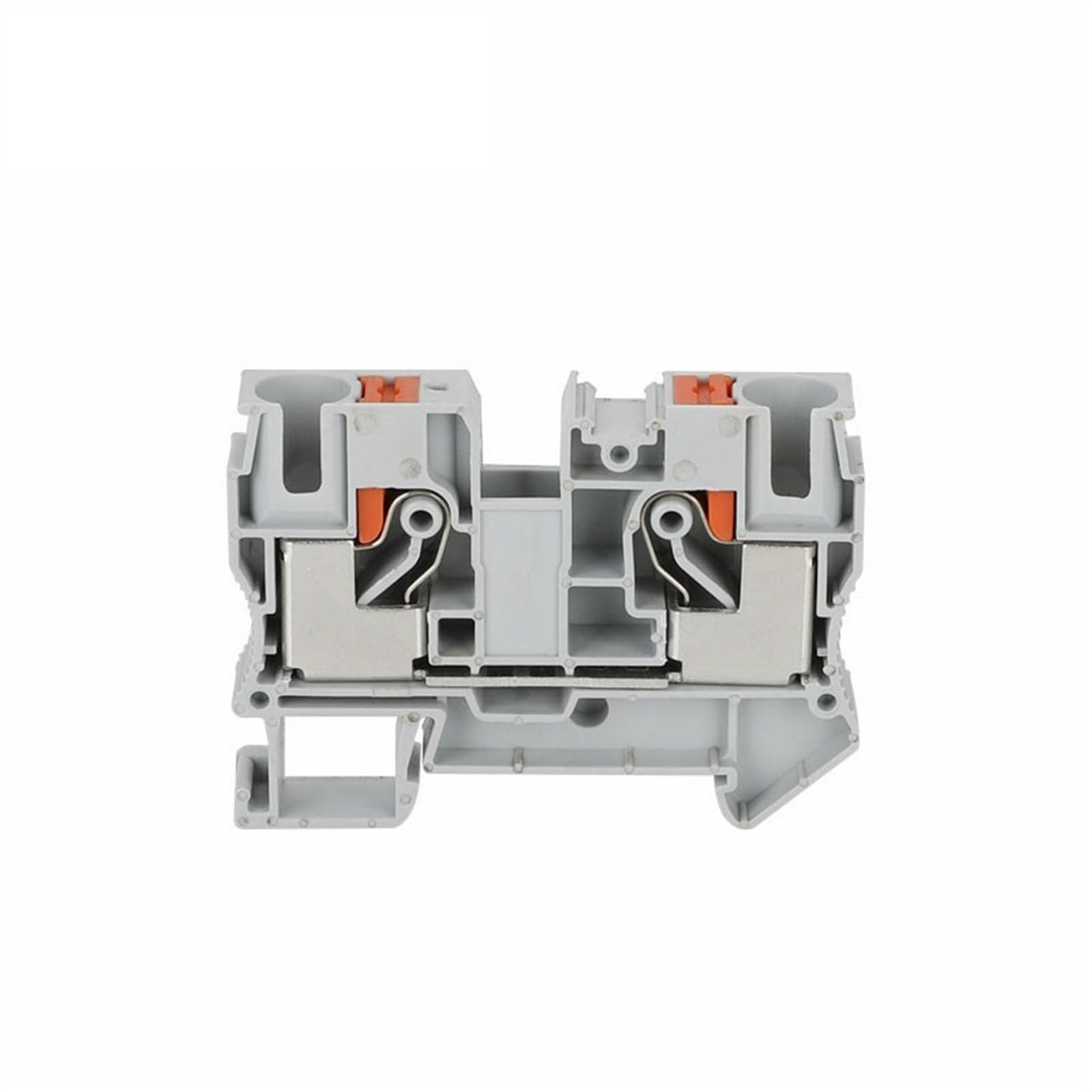 Morsettiera push-in PT10 Connettore elettrico for filo su guida Din Spina passante a molla senza viti da 10 mm² PT-10(Blue,10 Pcs)