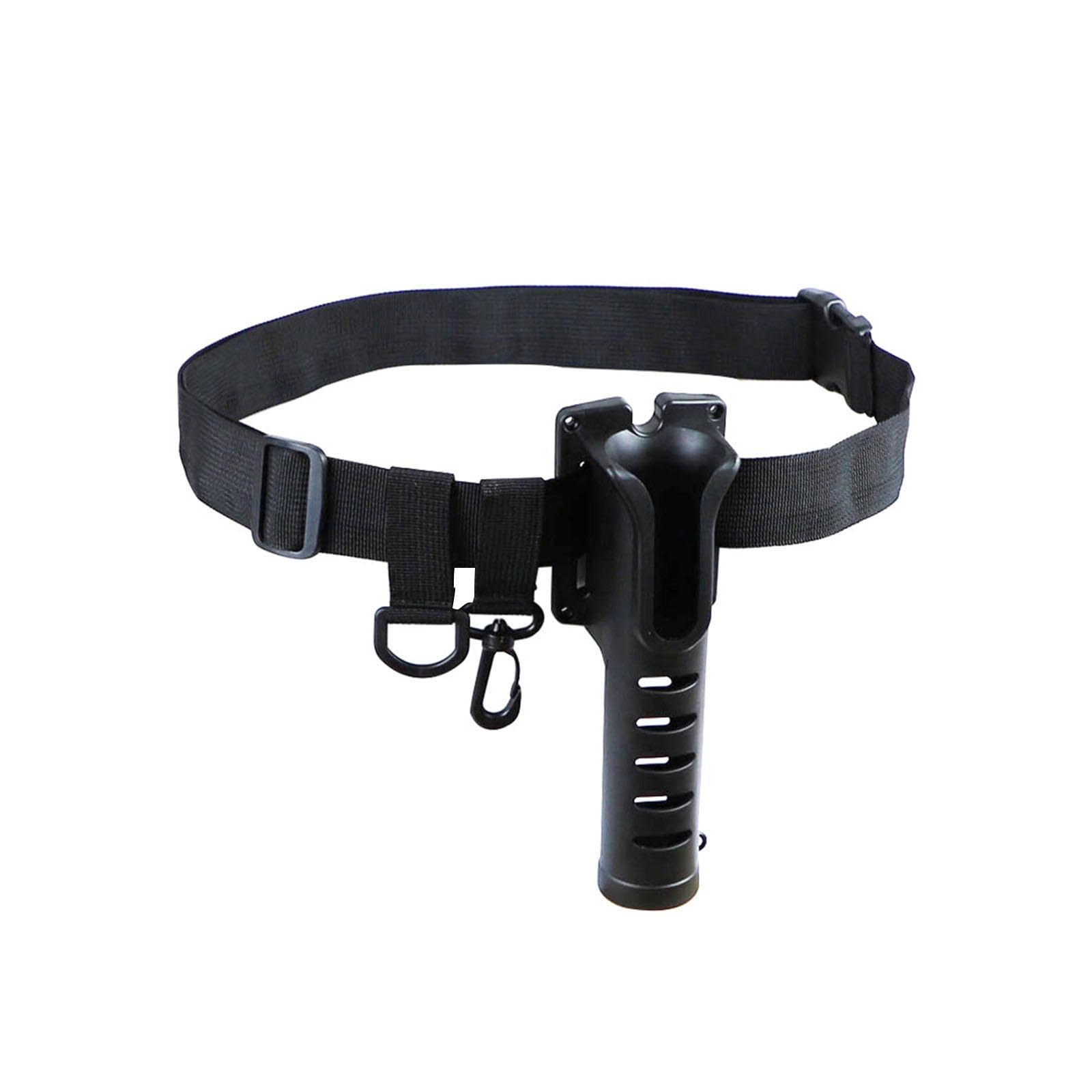 NeaxgeandX Waist Fishing Rod Holder Professional Pole Inserter for Outdoor Fishing Black