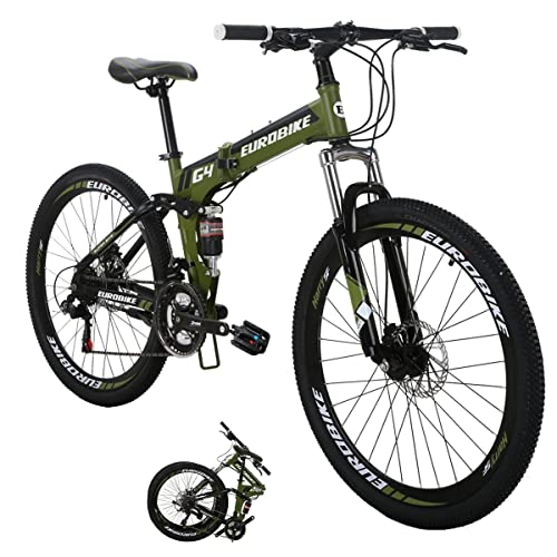 EUROBIKE Adult Folding Mountain Bike HY G4/G6 Foldable