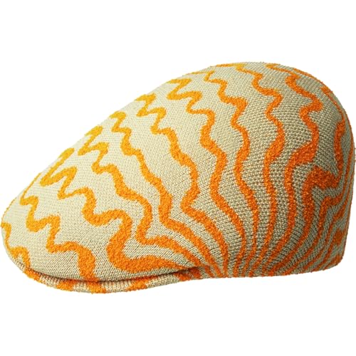 Kangol Meltdown 507 Hat - Beige/Electric Kumquat/S Ivy Caps & Flat Caps