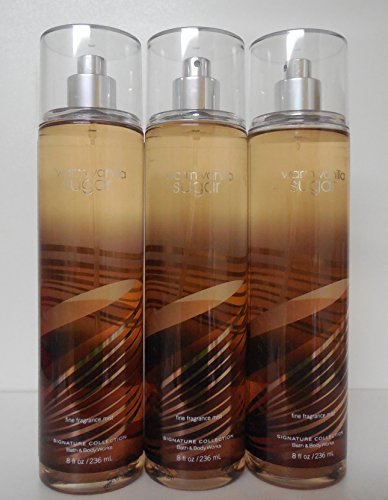X3 Bath and Body Works Warm Vanilla Sugar Fine Fragrance Mist 8oz X3