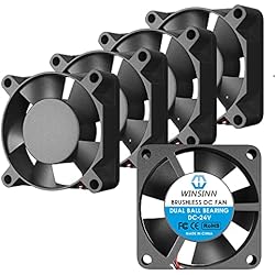 Ventilador 30X30X10 WINSINN Ventilador de 30 mm, 12 V, doble rodamiento de bolas, sin escobillas, 30 x 10 mm, alta velocidad (paquete de 5 unidades)
