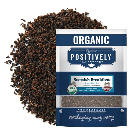 Image of Organic Positively Tea Company, Scottish Breakfast Black Tea, Loose Leaf, 16 Ounce