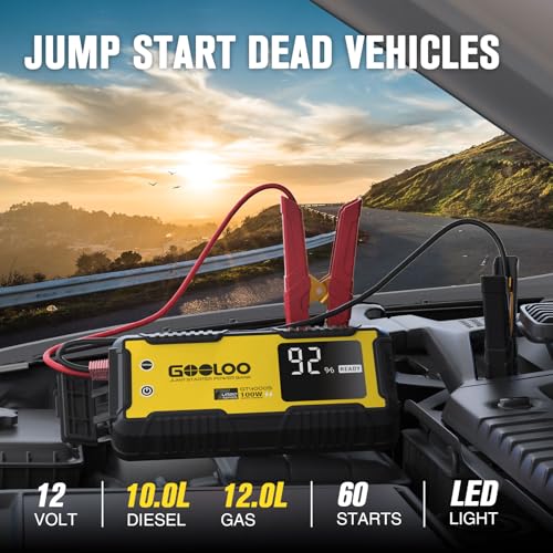 GOOLOO GT4000S Jump Starter 4000A Car Jumper Starter , 100W Fast-Charging Lithium Jump Box, SuperSafe Portable Car Batte - Additional View