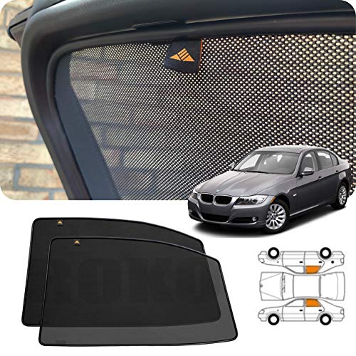 Set van 2 Trokot op maat gemaakte magnetische auto achterzijde ramen - s schaduwen voor BMW3 E90 alternatieve autoruiten tint-ing Privacy Blind-s
