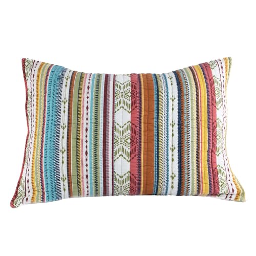 Rod's Wyeth (Sham) - Standard Sham - Western Stripe - Yellow Orange - Sham Size (20x26in.) - Reversible - Cotton