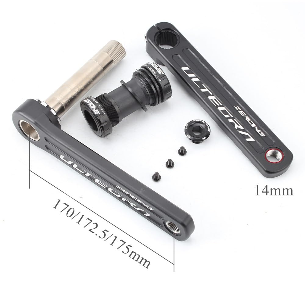 Zestaw korbowy 170 mm rower zestaw korbowy 40T 42T 44T 46T 48T 50T pojedyncza tarcza korbowa aluminiowa zestaw korb rowerowych suport na drogę