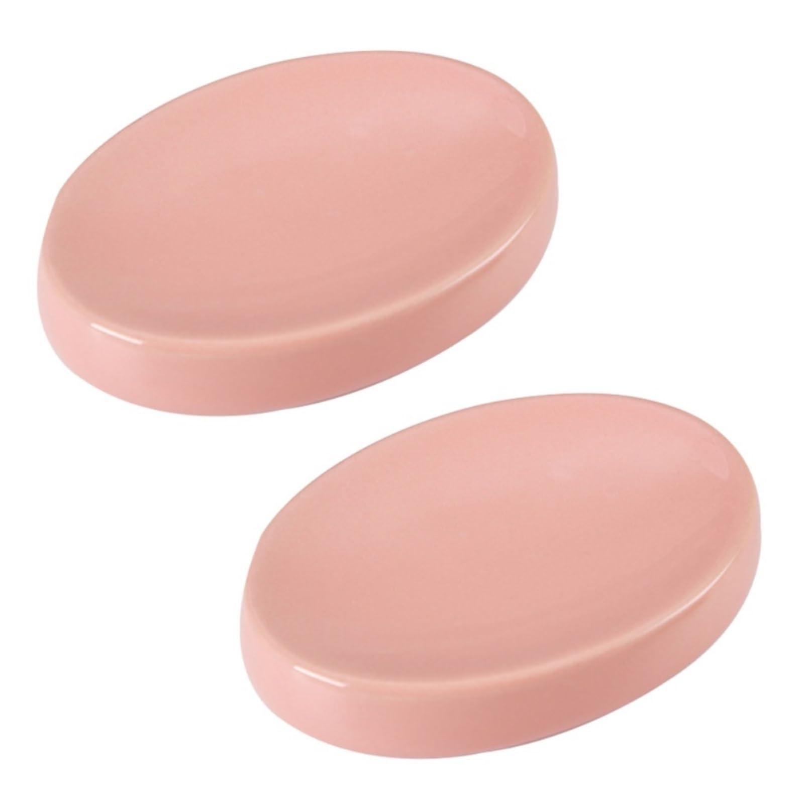 soap dish， Ceramic Soap Dish 2-Pack Multicolor(Roze)
